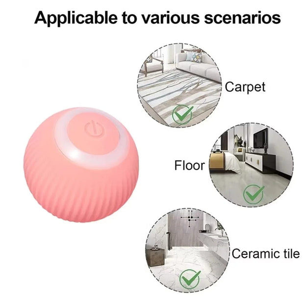 RollingPounce - Rechargeable Interactive Smart Toy